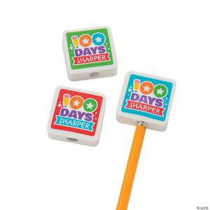 Erasers: 100 Days Sharper - Set of 24