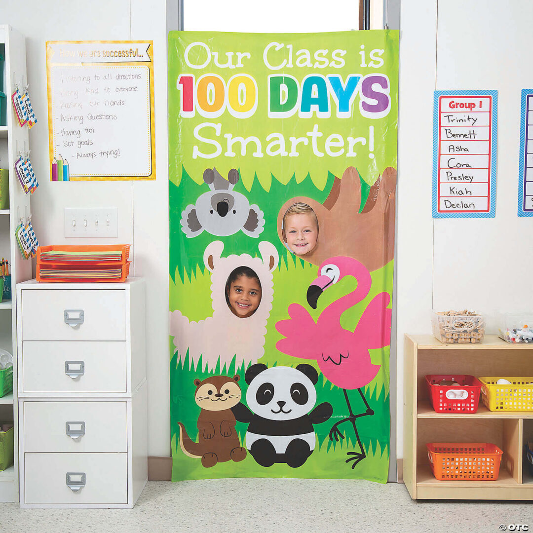 Banner: 100th Day of School Photo- Door Banner