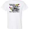 Keep your mind sharp. Say no to drugs! Drug prevention shirt|blank_title_product|