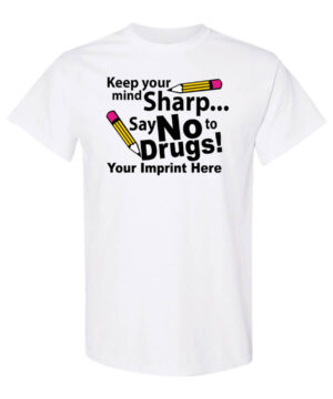 Keep your mind sharp. Say no to drugs! Drug prevention shirt|blank_title_product|