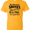 My Character Shines I'm Drug Free Shirt|blank_title_product|