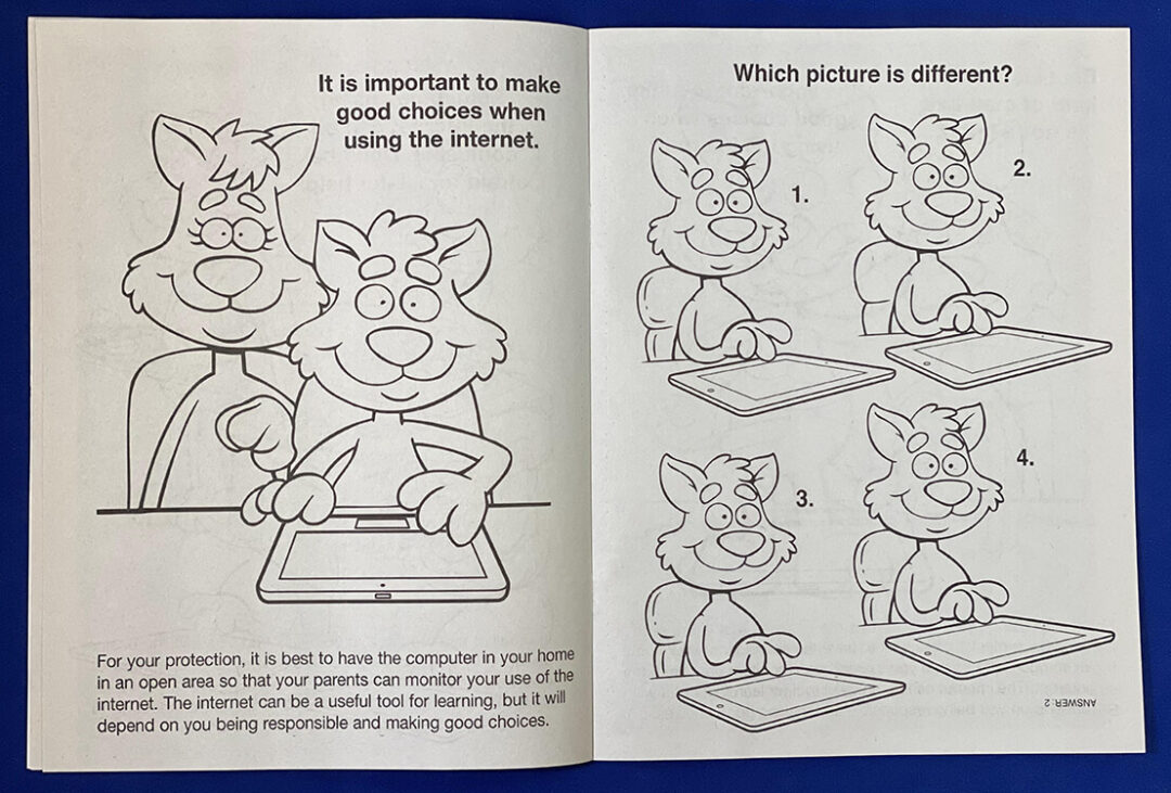 Internet Safety Coloring And Activity Book – Customizable