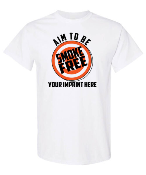 Aim To Be Smoke Free Tobacco Prevention Shirt||