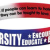DIVERSITY * Encourage * Educate * Embrace  Bracelet