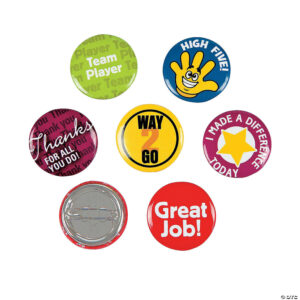 Buttons: Mini Recognition Buttons - Set of 48|