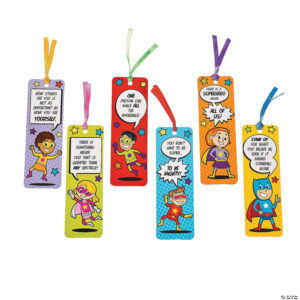 Bookmarks: Superhero Bookmarks - Set of 48|