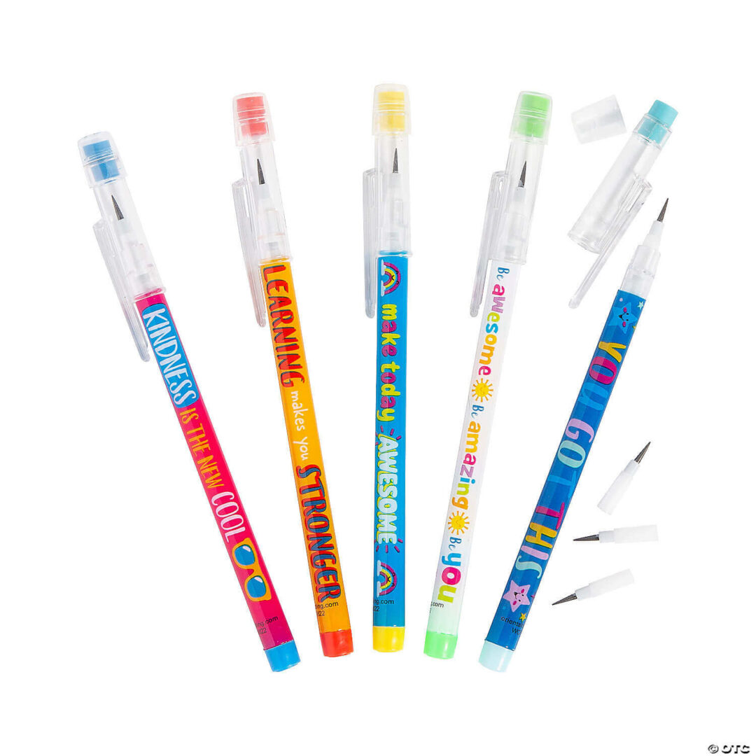 Pencils: Motivational Stacking Point Assortment – Set of 50