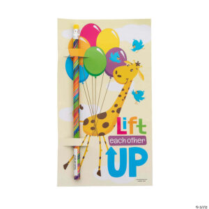Lift Each Other Up Cards with Pencil Handout for 24