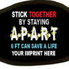 stick together by being apart||