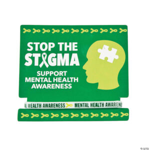 Mental Health Awareness Rubber Bracelets with Card - Set of 12