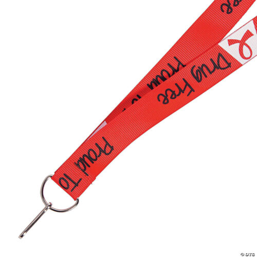 Red Ribbon Week Breakaway Lanyards – Set of 12