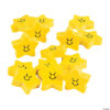 Erasers: Smiley Face Star Erasers - Set of 24