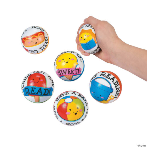 Stress Relievers: Summer-themed Reading Stress Balls - Set of 12