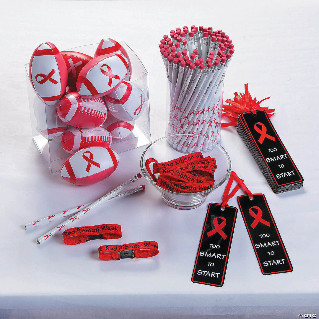 Red Ribbon Week Bookmarks – Set of 48