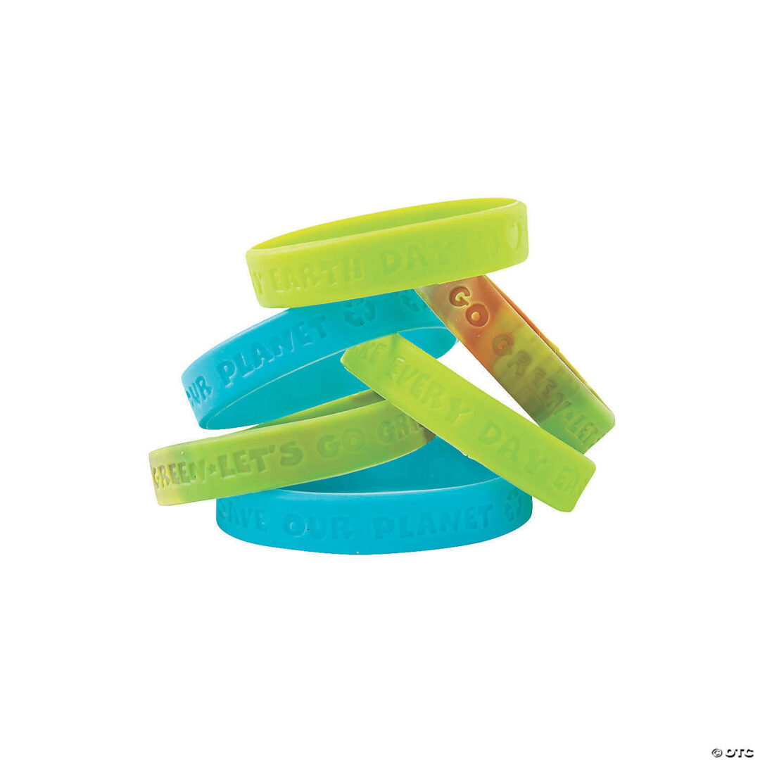 Bracelets: Earth Day Recycle Rubber Bracelets – Set of 24