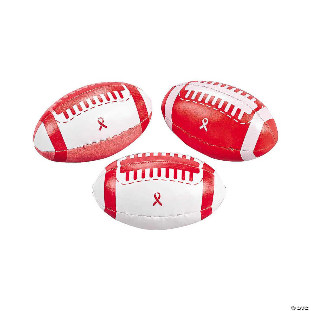 Awareness Ribbon Footballs – Set of 12