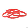Red Ribbon Thin Silicone Bracelets