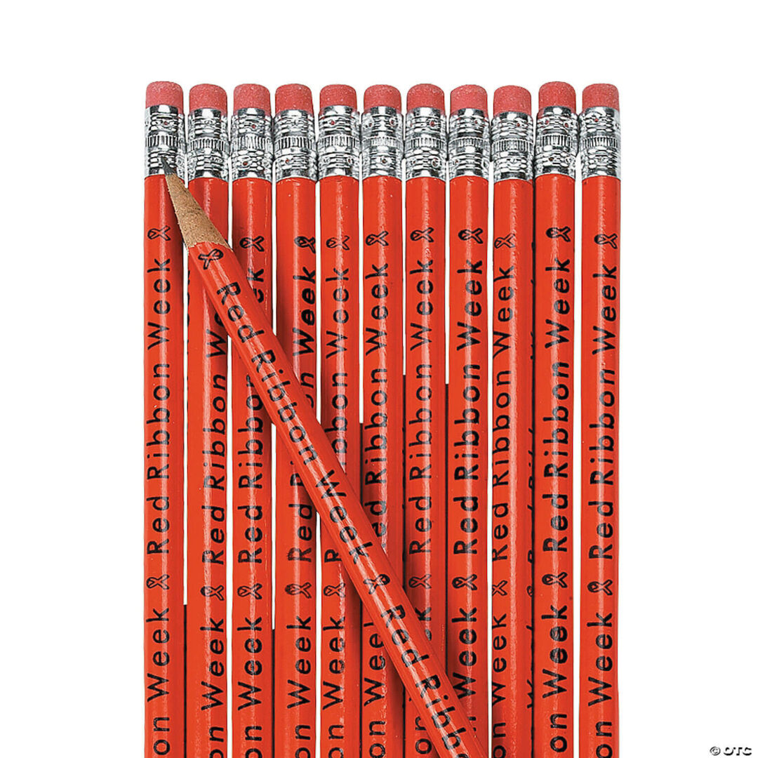 Pencils: Red Ribbon Week – Set of 24