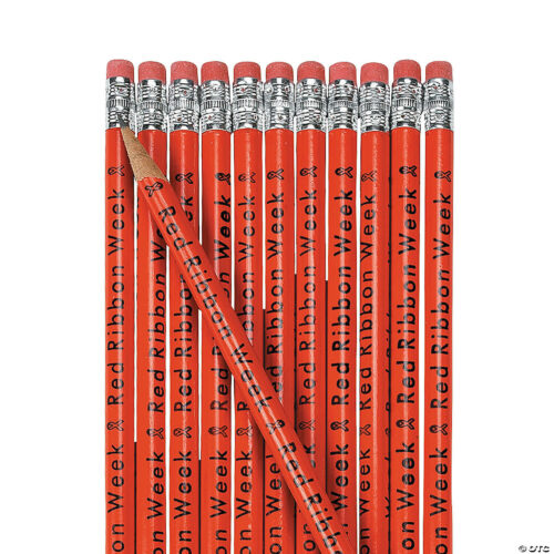Red Ribbon Week Pencils