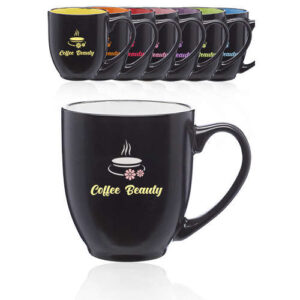 16 oz. Bistro Two-Tone Ceramic Custom Mugs