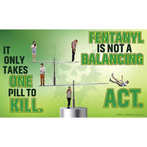 Fentanyl Poster: Fentanyl Is Not A Balancing Act