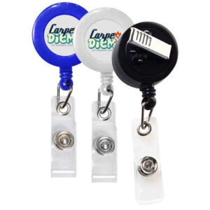 Retractable Badge Reel with Rotating Bull Dog Clip