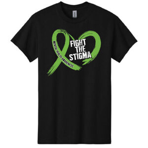 Mental Health Shirt: Fight The Stigma Heart – Customizable