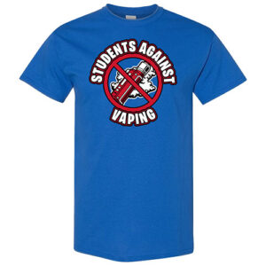 Vaping Prevention Shirt: Students Against Vaping – Customizable