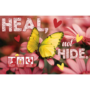 Mental Health Poster: Heal, Not Hide