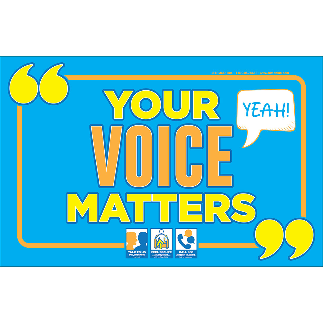 Mental Health Poster: Your Voice Matters