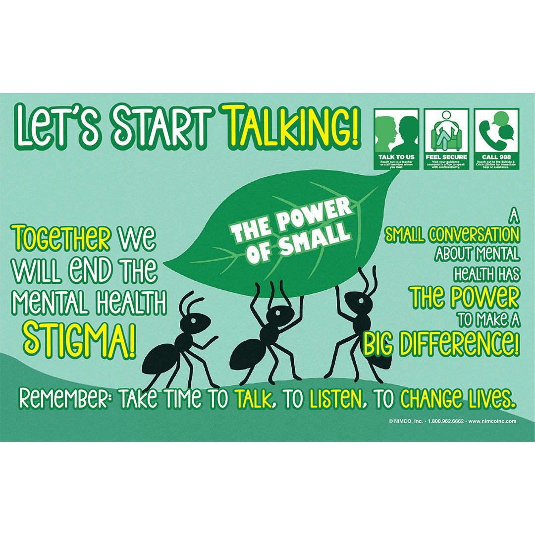 Mental Health Poster: Let’s Start Talking!