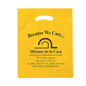 Bag – Plastic, Die Cut – 15″W X 19″H X 3″ Gusset – Customizable