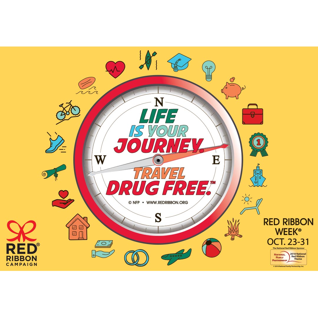 Life Is Your Journey. Travel Drug Free.™  Poster