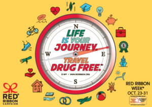 Life Is Your Journey. Travel Drug Free.™  Poster
