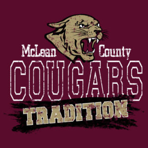 School Spirit Banner (Customizable): McLean County Cougars Tradition
