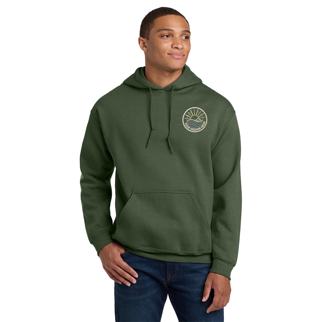 Gildan – Heavy Blend Hooded Sweatshirt(Adult)-Embroidered