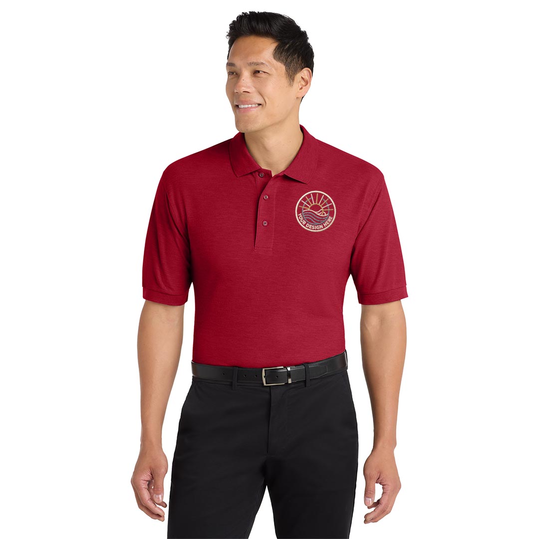 Port Authority Silk Touch Polo Sport Shirt -Embroidered