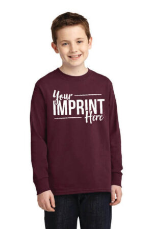 Port & Company Youth Long Sleeve Core Cotton Tee