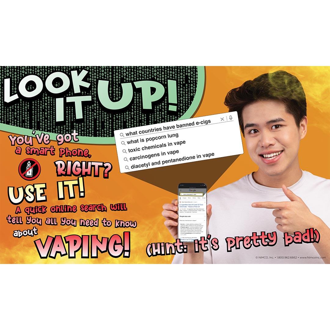 Dangers of Vaping Banner: Google It!