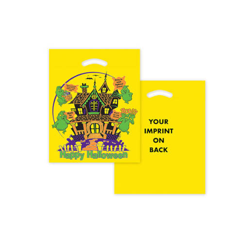 Bag – Yellow Haunted House Halloween Bag – Customizable Bag – Yellow Haunted House Halloween Bag – Customizable