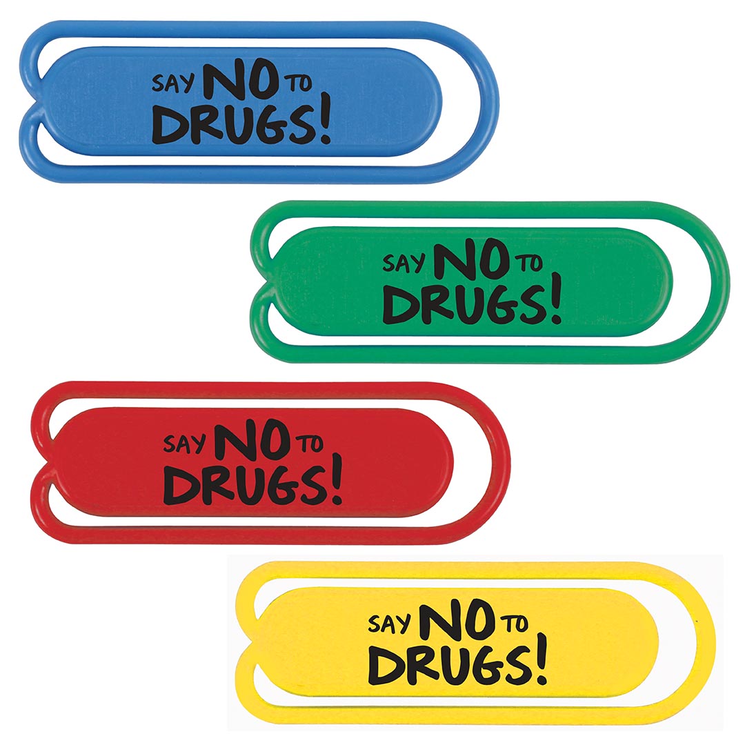 Say No To Drugs! Jumbo Paperclips
