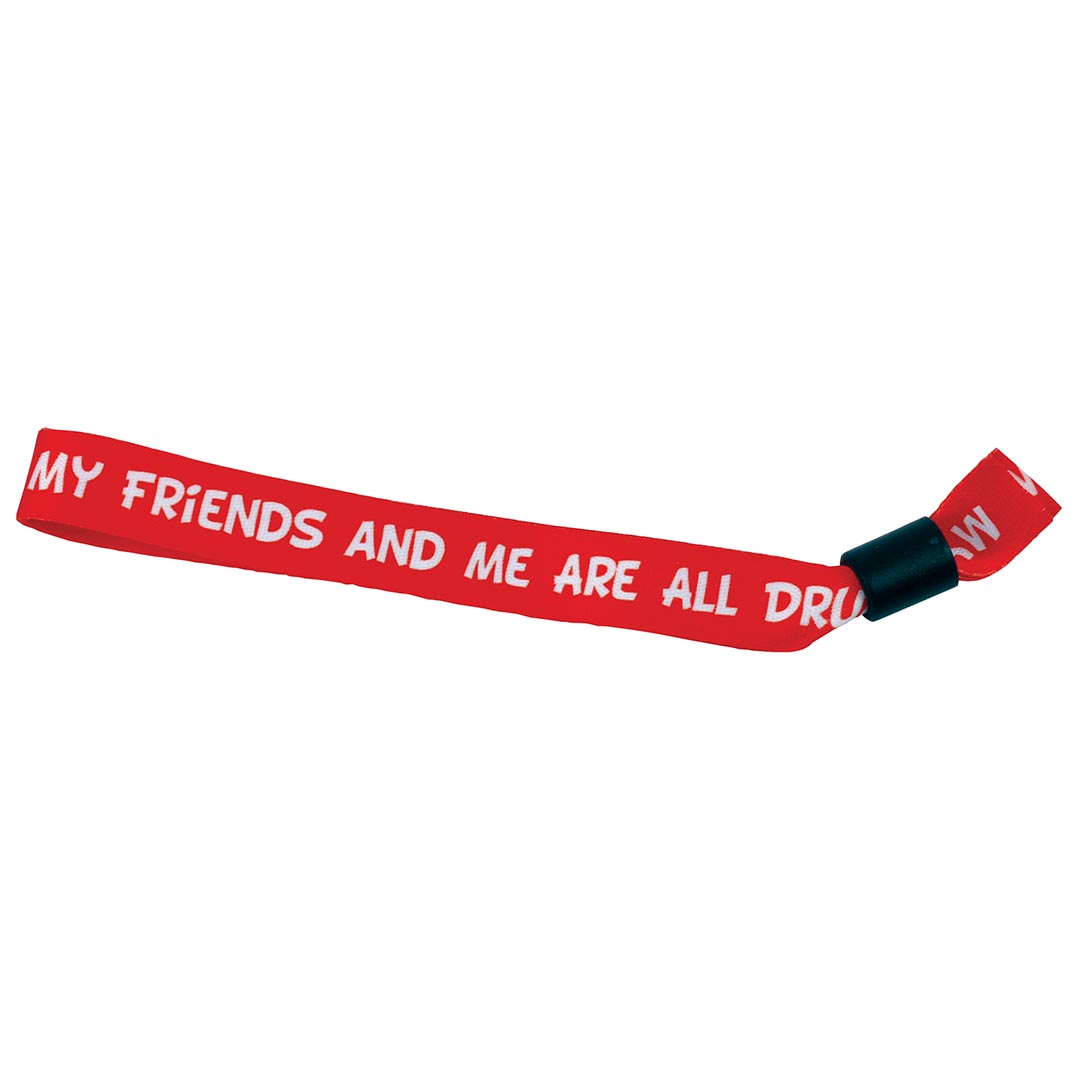 My Friends and Me Are All Drug Free Friendship Bracelet