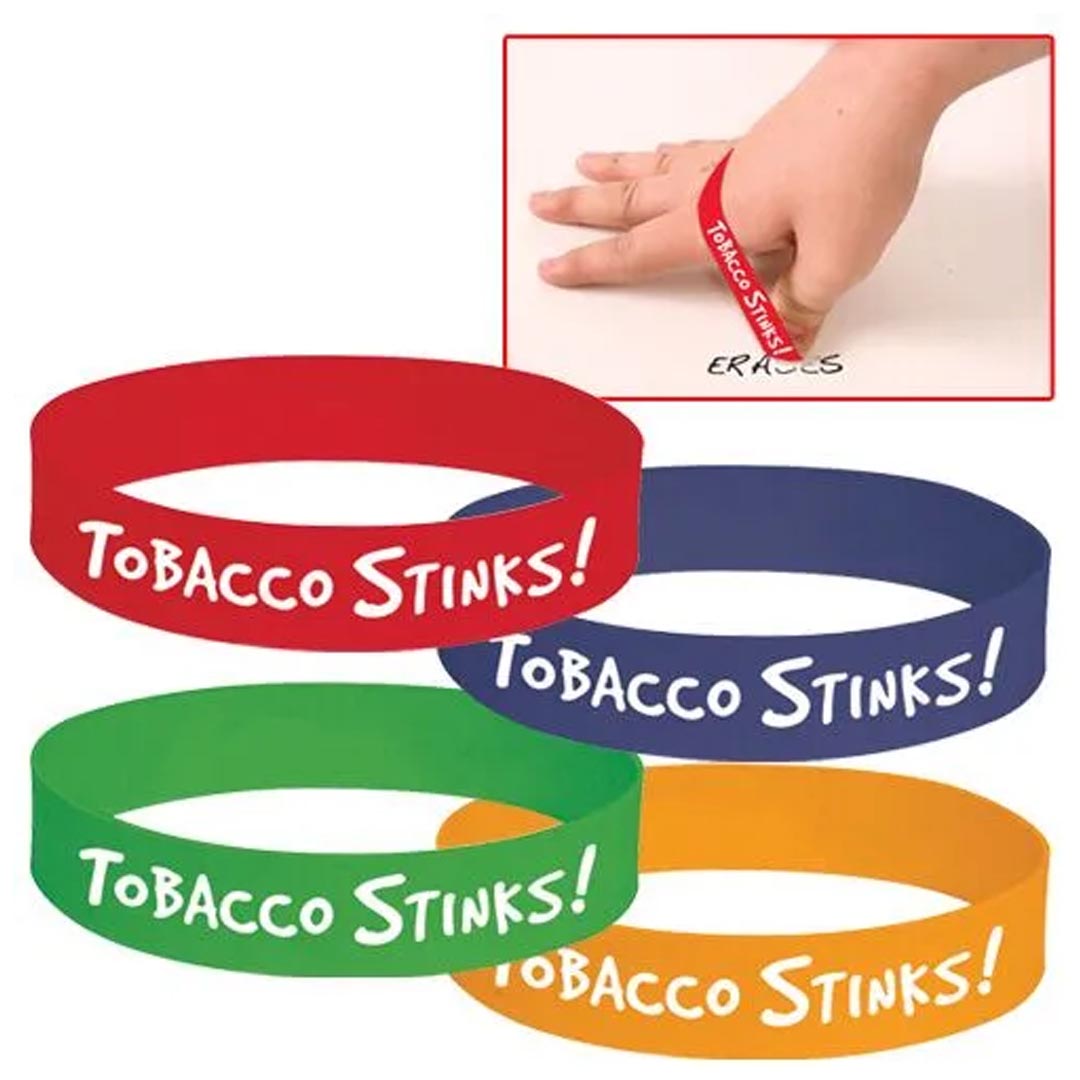 Tobacco Stinks Eraselet® – A Bracelet that Erases – Assorted Colors