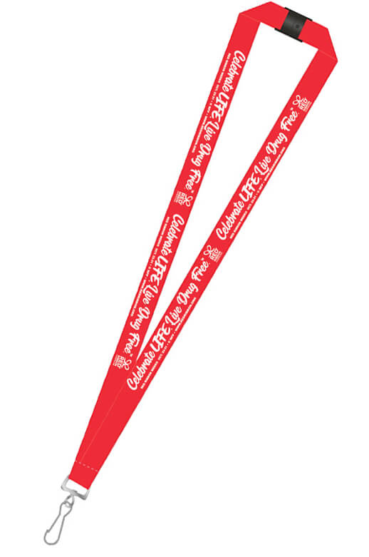 Red Ribbon Week Lanyard