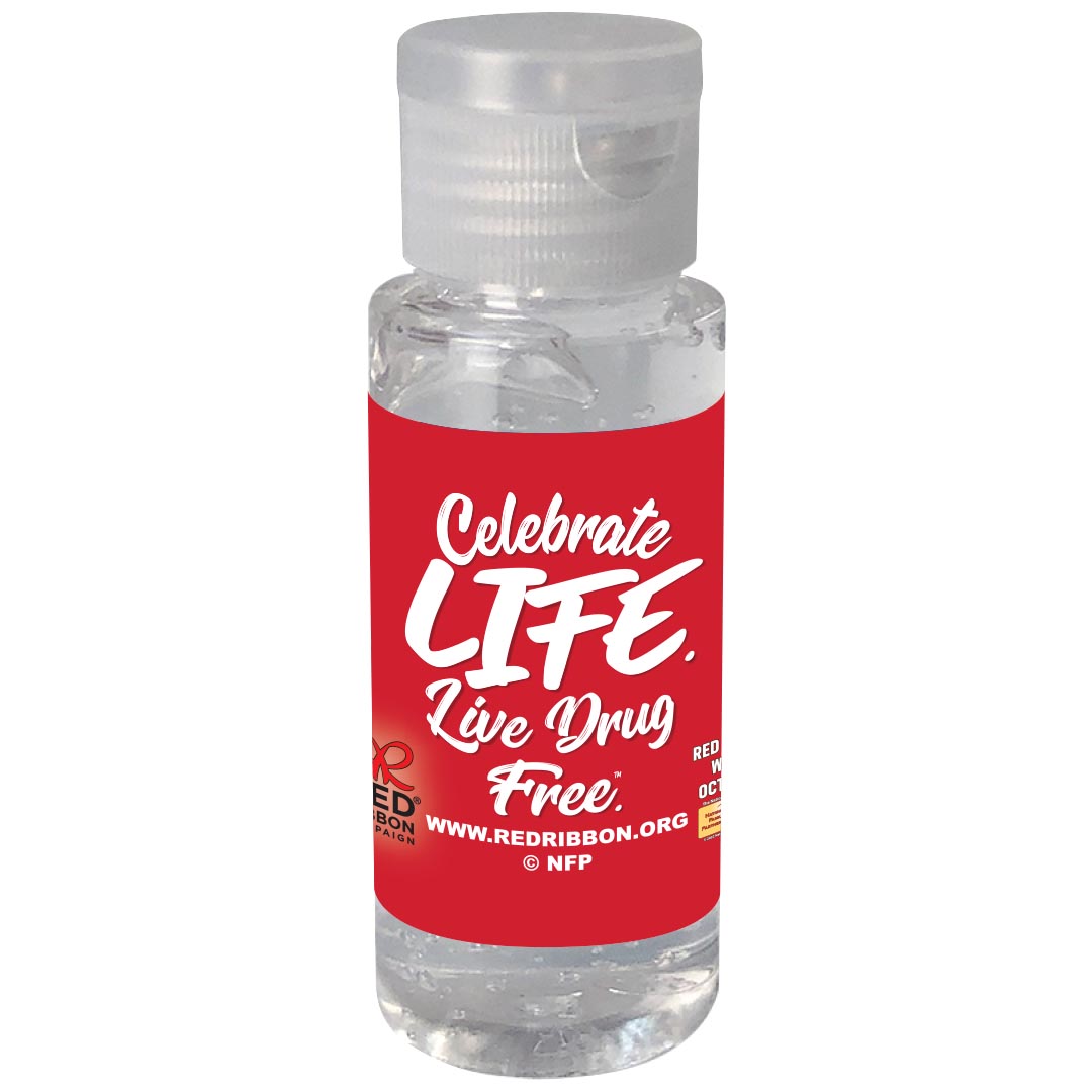 Drug Prevention Hand Sanitizer: Celebrate Life. Live Drug Free.™