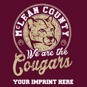School Spirit Banner (Customizable): We Are The Cougars