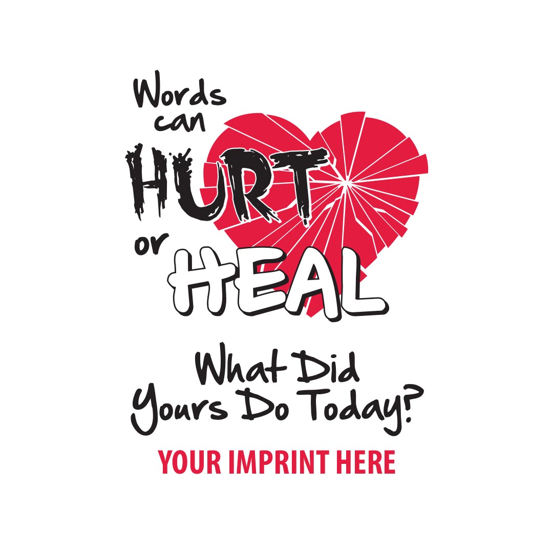 Kindness Banner (Customizable): Words Can Hurt or Heal