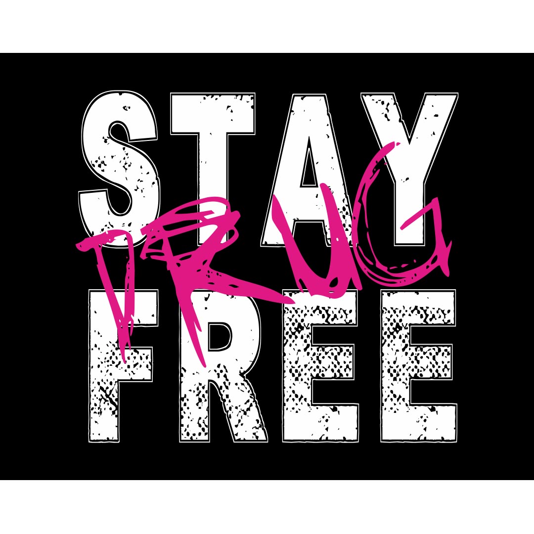 Drug Prevention Banner (Customizable): Stay Drug Free...