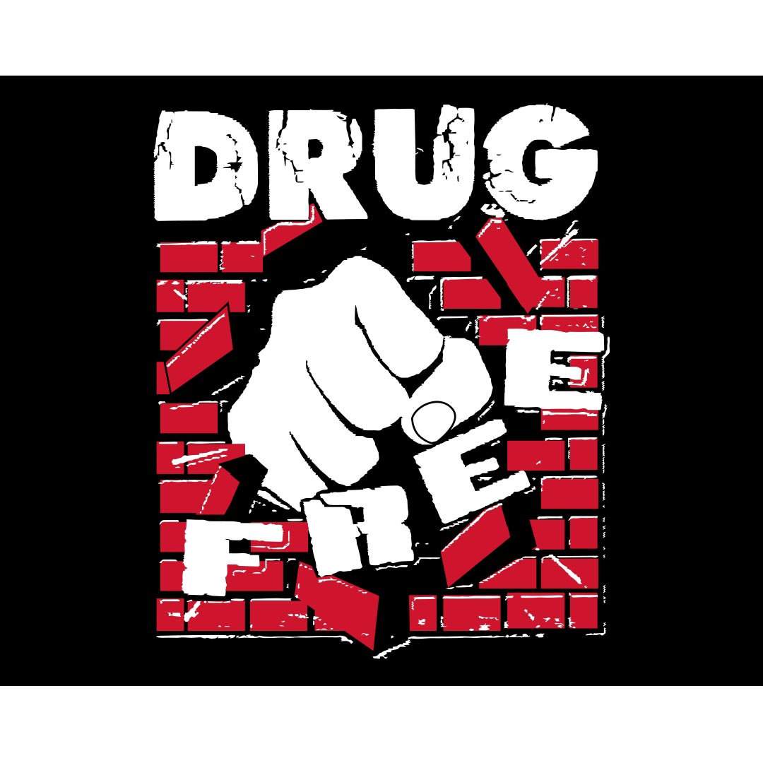 Drug Prevention Banner (Customizable): Drug Free