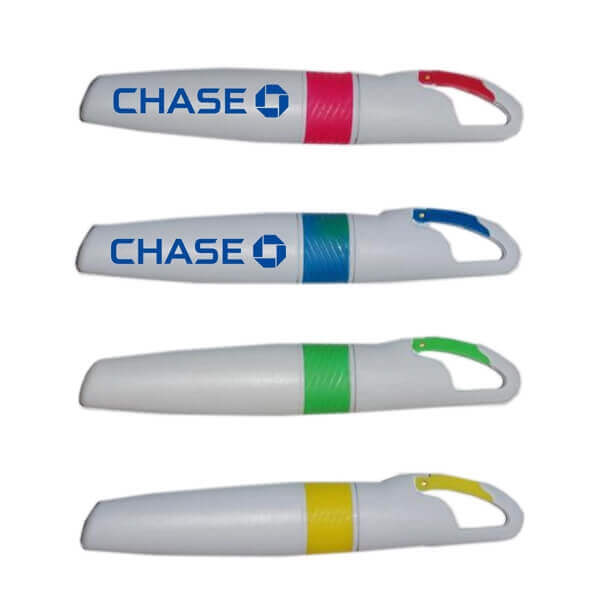 Highlighter With Carabiner Clip- Customizable